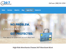 Tablet Screenshot of 247merchantmart.com